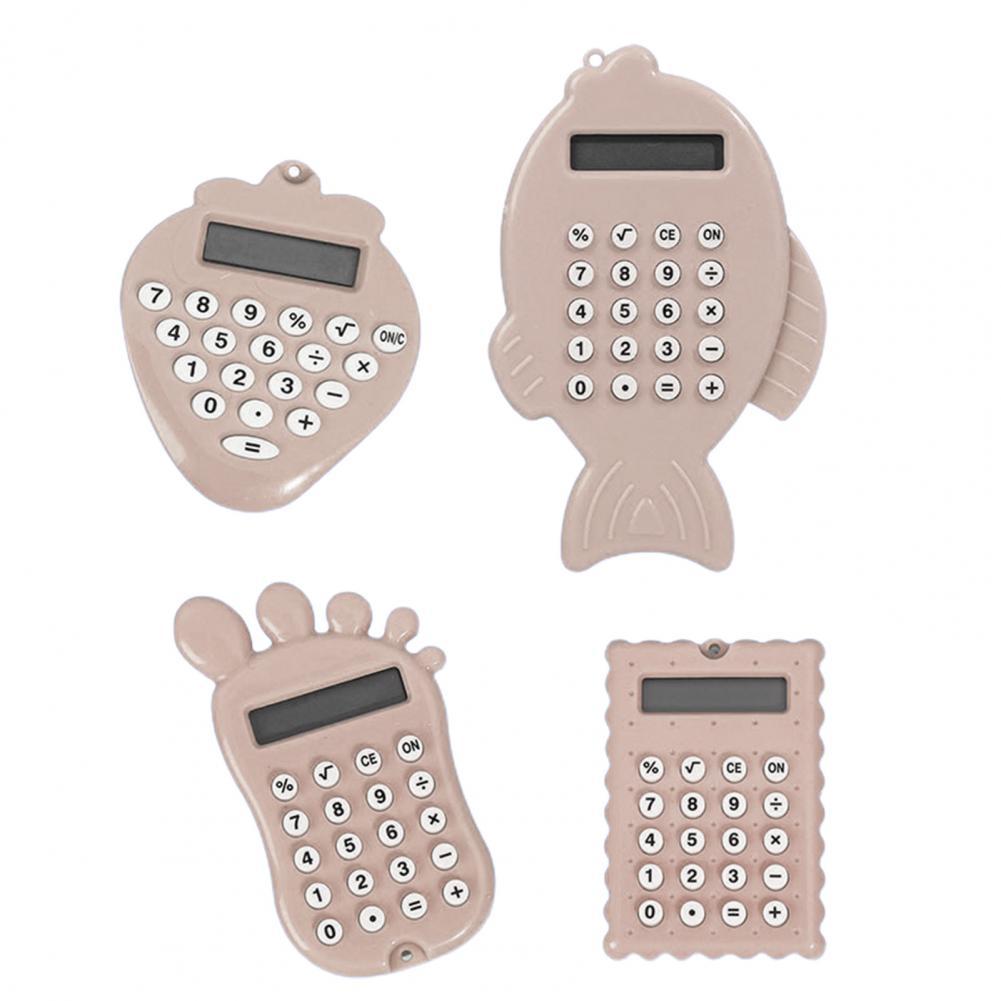 Mini Calculator Plastic Pocket Calculator Rapid Calculation Energy Saving Useful Rounded Edge Small Calculator