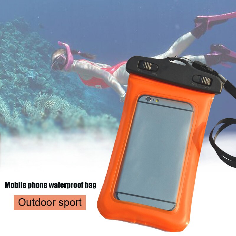Waterdichte Telefoon Pouch Outdoor Sport Mobiele Telefoon Cover Tas Voor Duiken Zwemmen ALS88