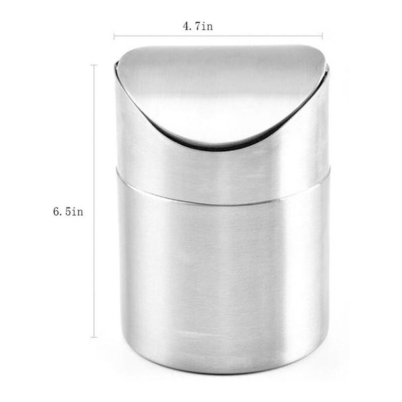 Mini Trash Can for Desk with Lid Desktop Trash Can Small Tiny Countertop Trash Bin Can for Office Bathroom Kitchen