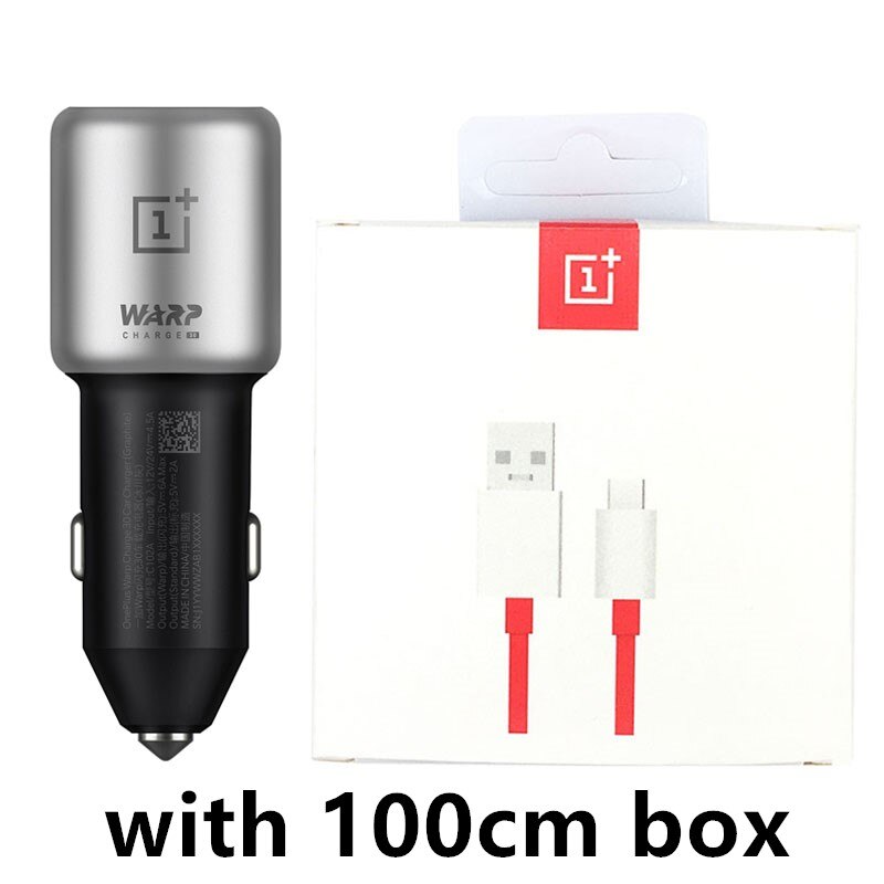 OnePlus Original Warp Ladung 30W Schnelle Auto Ladegerät 5V/6A 6A Usb Typ C Kabel Für OnePlus 8 pro 7T Pro 7 pro 7 6T 6 5T 5 3T 3: 30w car 100cm box