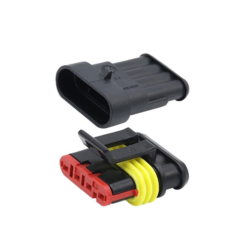 20/50/100Sets 1/2/3/4/5/6 Pin Way AMP Tyco Super Sealed Automotive Wire Connector Electrical Male Female Plug Terminals for Cars