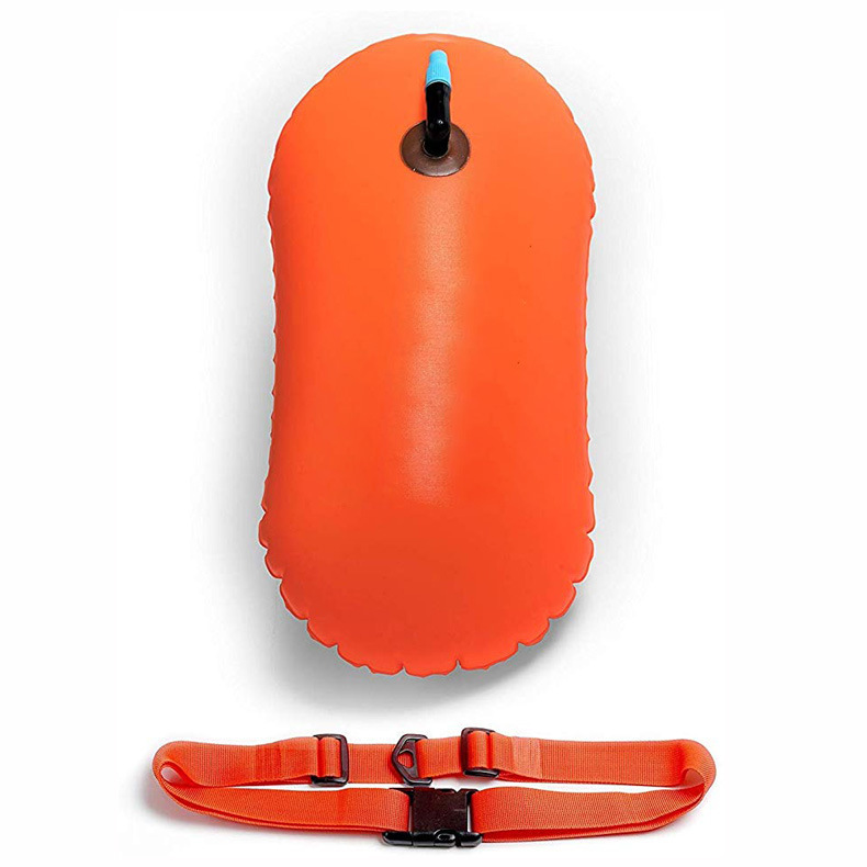 Livreddende bøjer svømning bøjer oppustelige stooge svømmepose svømmeposer svømning float fiskeri dykning drifting vandsport: 8l orange