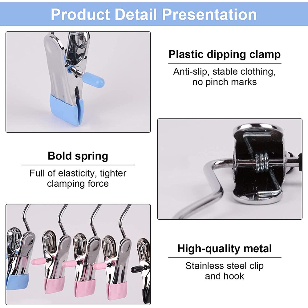 Portable Boot Hangers for Closet, Hanging Hooks with Clips Travel Hangers, Hangers Boot Hooks Towel Clips Hat Clips