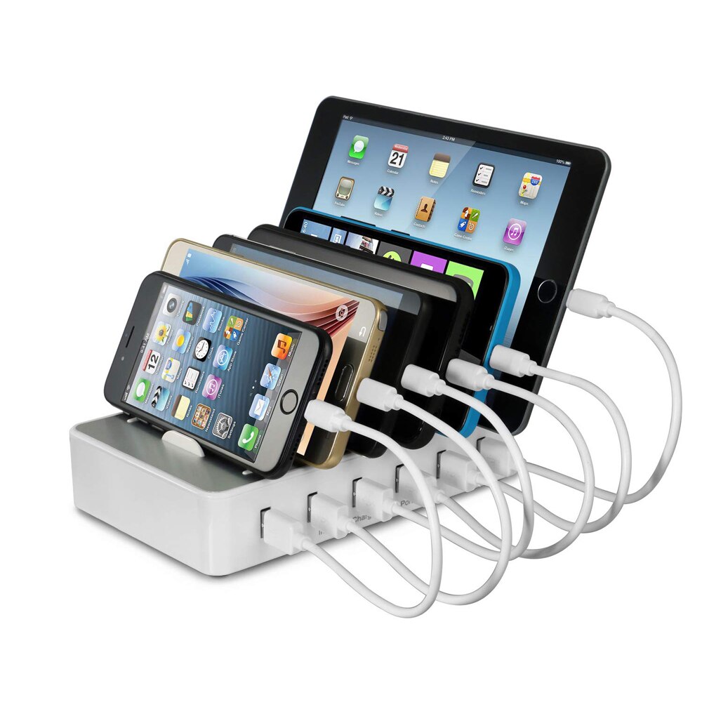 6 pièces câbles courts 25cm ligne pour Multi Ports USB chargeur 10 pouces pour Iphone type-c Android Micro USB câbles pour Station de recharge