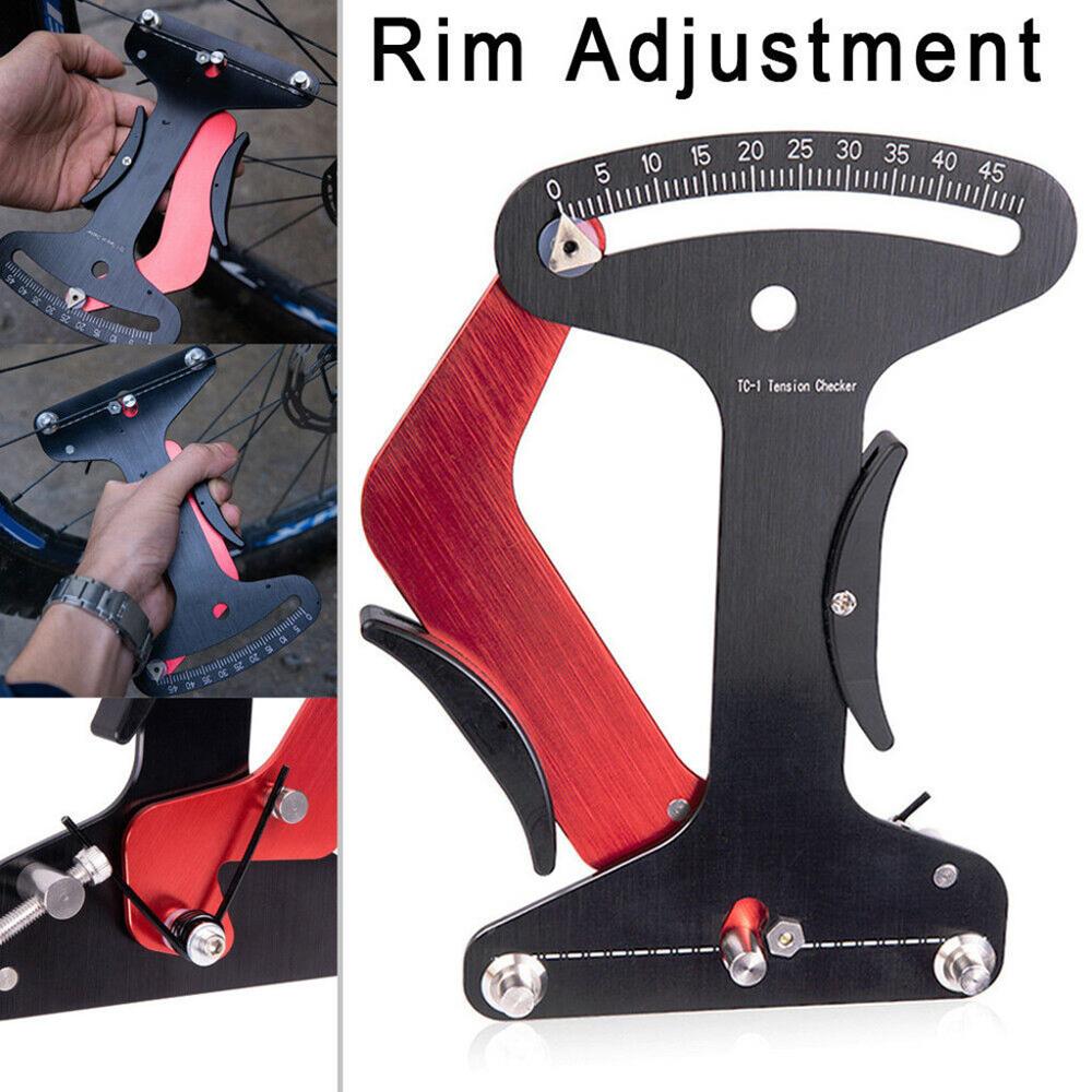 Fahrrad Anzeige Fahrrad Fahrrad Speichen Spannung Meter Messgerät Messung Erzähler Prüfung 7075Al 24x15cm Fahrrad Speichen Reparatur Getriebe werkzeug f3