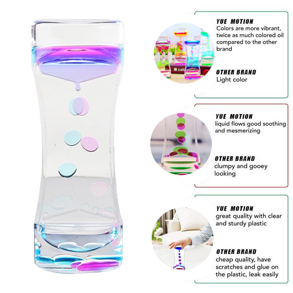 Hourglass Sensory Visual Stimulation Timer Decompression Toy Water