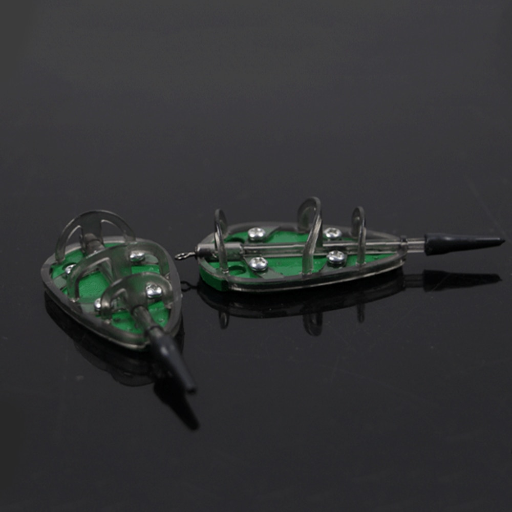 method feeder Fishing Feeder Quick Release Mould set Carp Terminal Tackle 4 Feeders and 2 Method Moulds 40g 50g 1 set