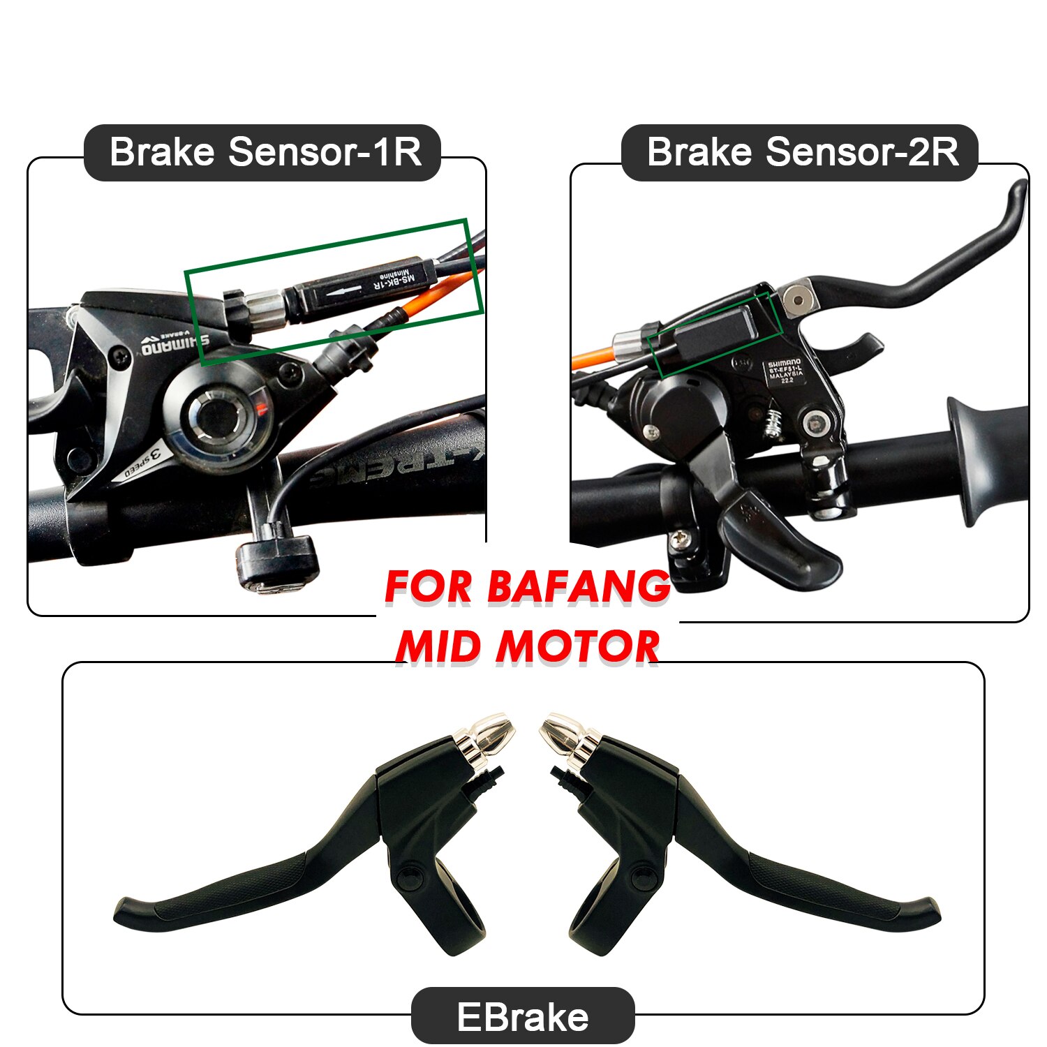 Bafang Cut Off Power Brake Level Brake Sensor Hydraulic Brake Sensor EBrake for Bafang BBS01 BBS02 BBSHD Mid Driver Motor