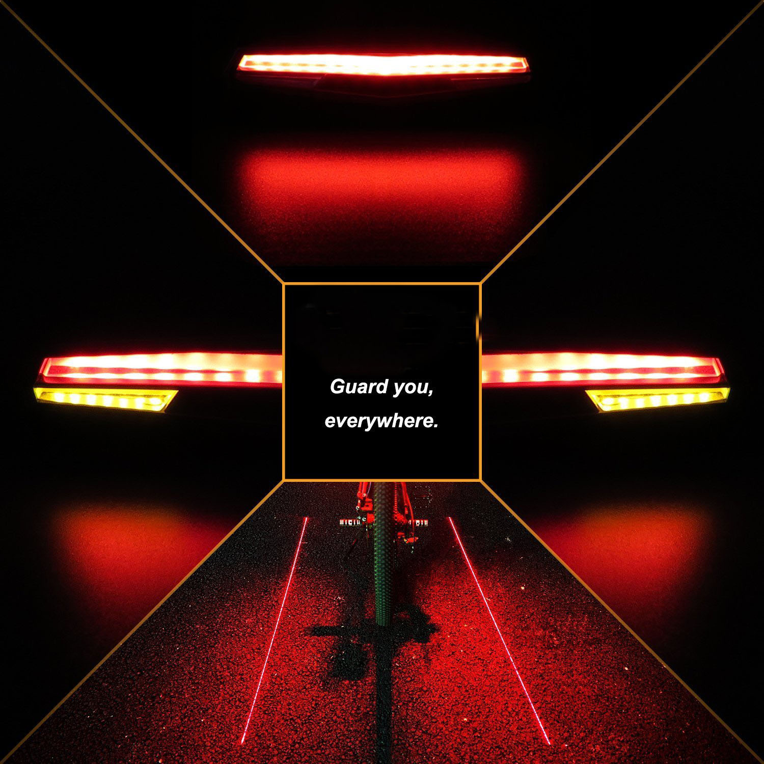 Smart Accessories Mountain Bike Remote Control Taillight IR Turn Signal Bike Safety Supplies Taillight