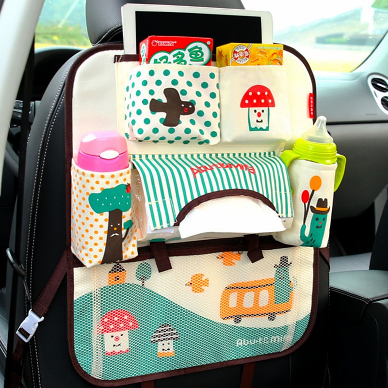 Cartoon Auto Seat Terug Storage Hang Bag Organizer Auto-Styling Baby Product Opbergen Opruimen Cartoon Auto Rugleuning Orgnizer