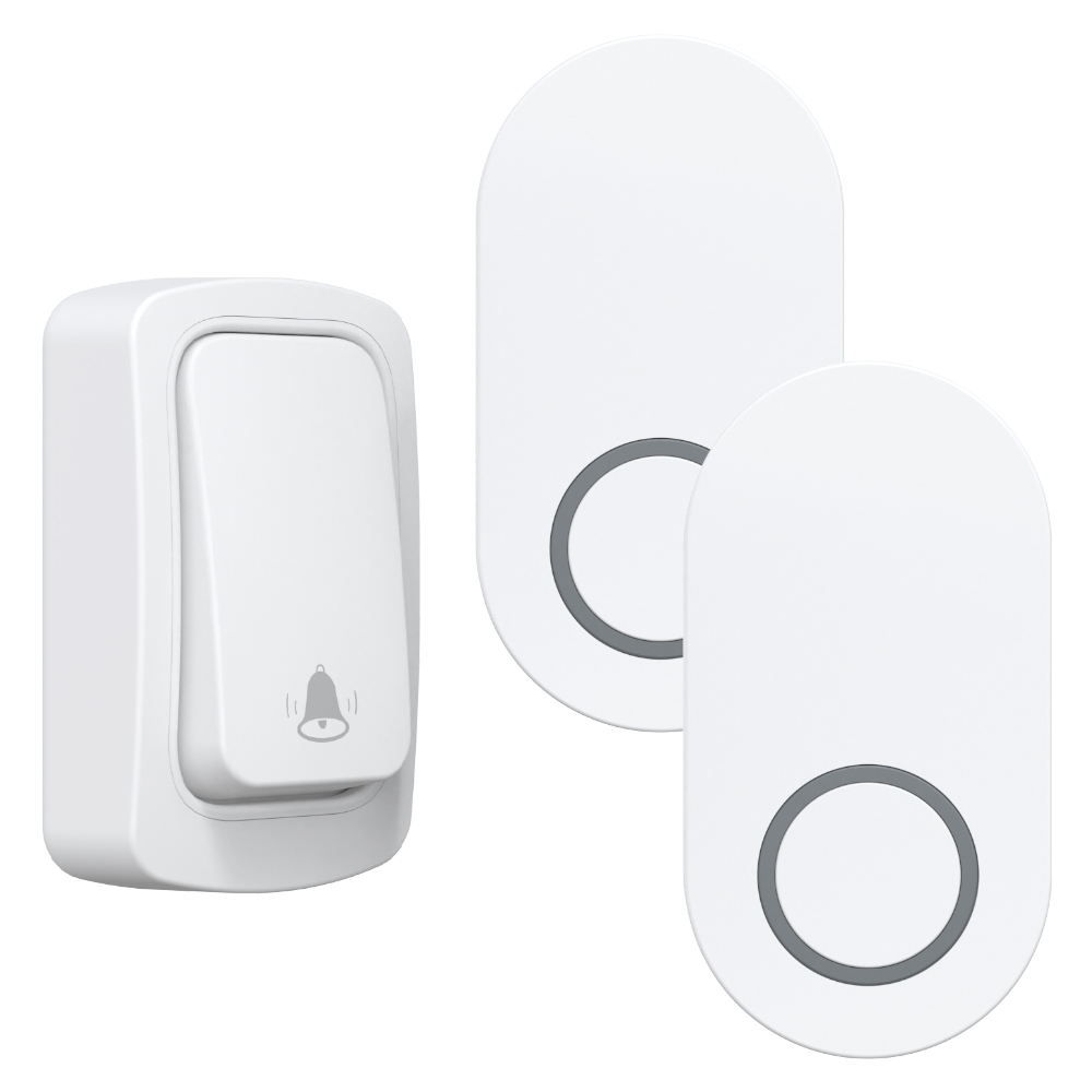 Home Waterproof Battery Free Self Generating Power Doorbell With 60 Ringtones And High Volume AC Electronic Wireless Door Bell: Gold / us