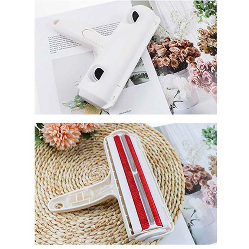 2-Way Pet Hair Remover Roller Lint Steken Roller Verwijderen Hond Kat Haar van Meubels Tapijten Kleding Een Hand bedienen