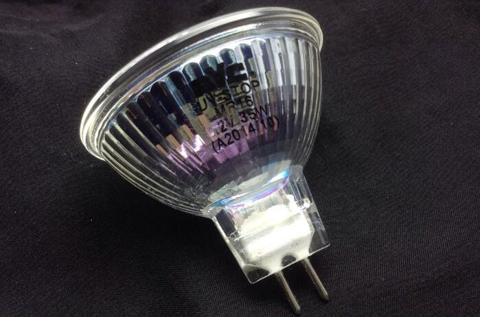 1pcs MR16 Halogen Bulb 12V 20W 35W 50W 50MM Clear Glass Dimmable Spot Lights Warm White 2700K