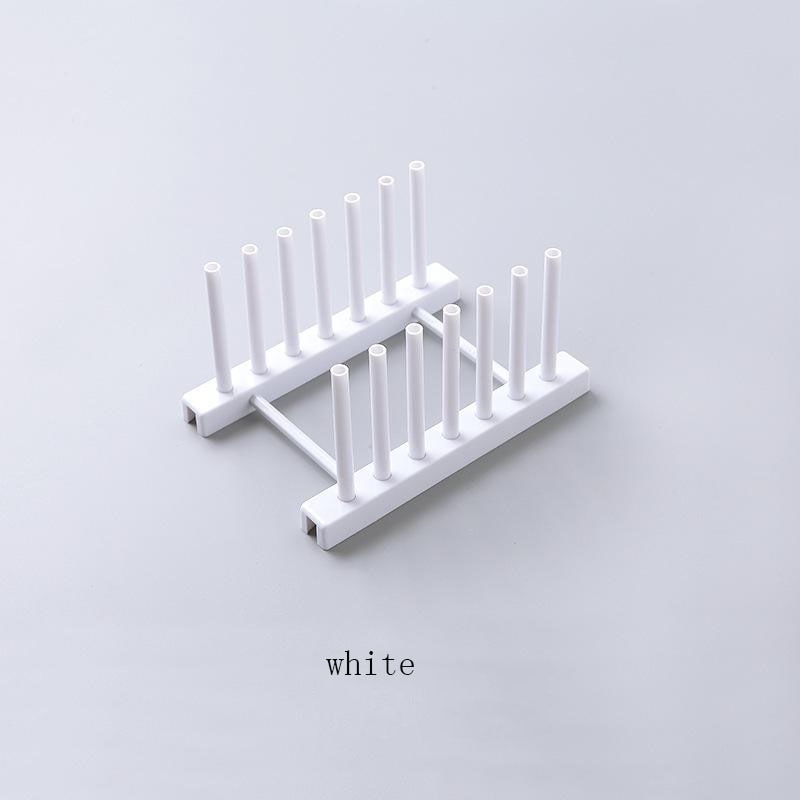 Aftagelig moderne enkel køkkenfad afløbsstativ køkken praktisk plastlåg hylde køkkenafløb dryphylde værktøj