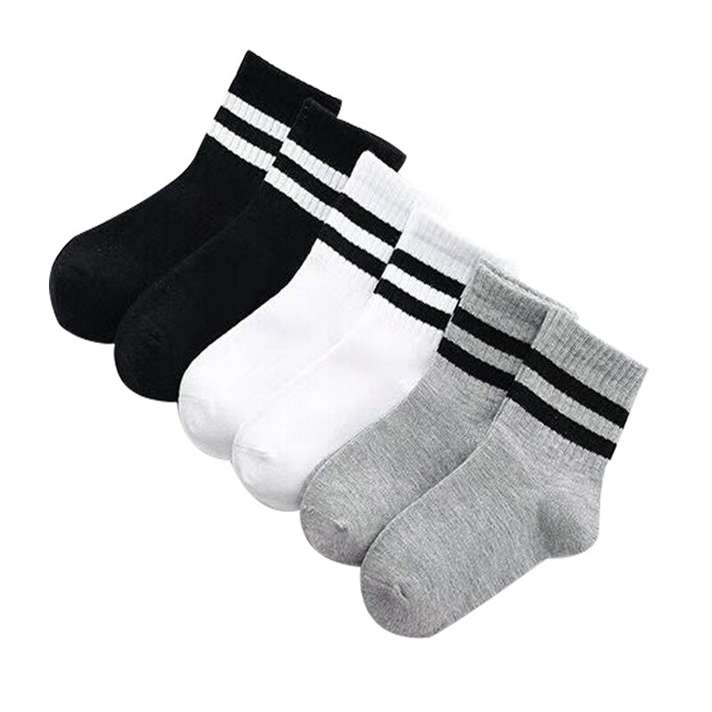 3 paare/los freundlicher Socken Neue Herbst Winter Koreanische Baumwolle Gestreiften Jungen Socken 3-15 Jahre freundlicher Socken Für mädchen: 3 Paare / 5-7 Jahr
