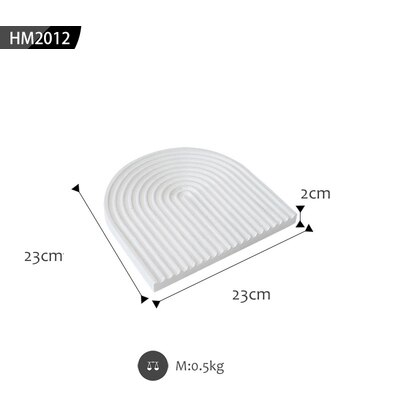 Sweetgo madeira cortar bloco ondinha água pão bandejas faia palete branco/preto/cinza sobremesa bolo mesa de armazenamento decoração: 2