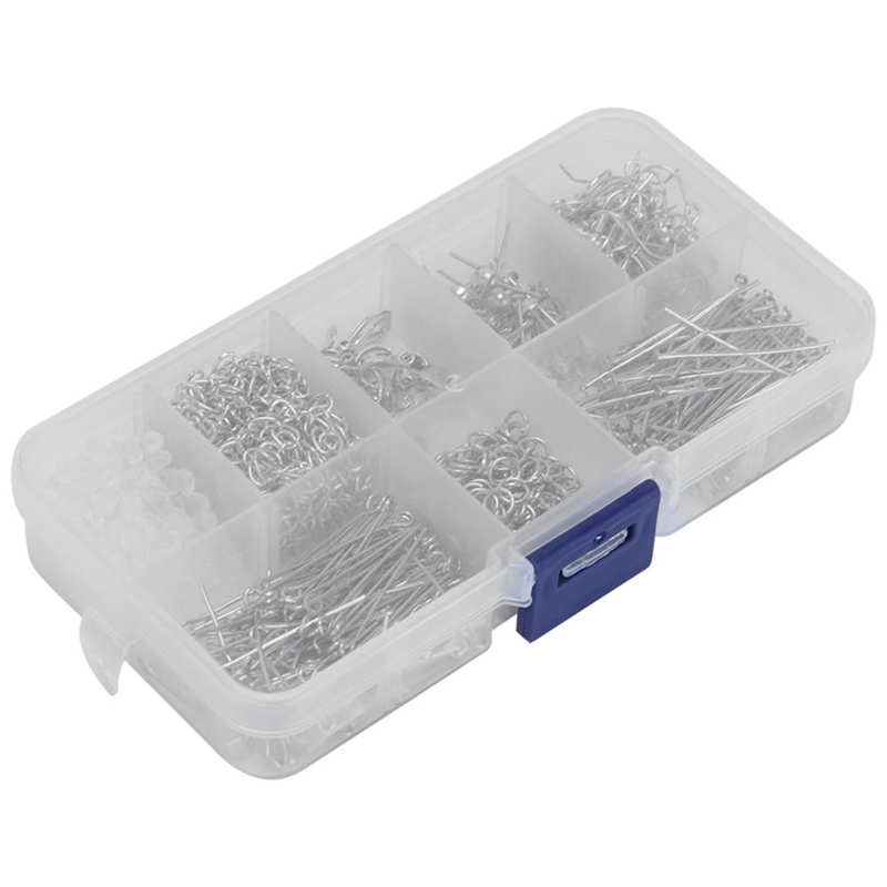 Brinco gancho jóias fazendo suprimentos resistente ao desgaste fácil armazenamento prático resistente para jóias diy profissionais amadores