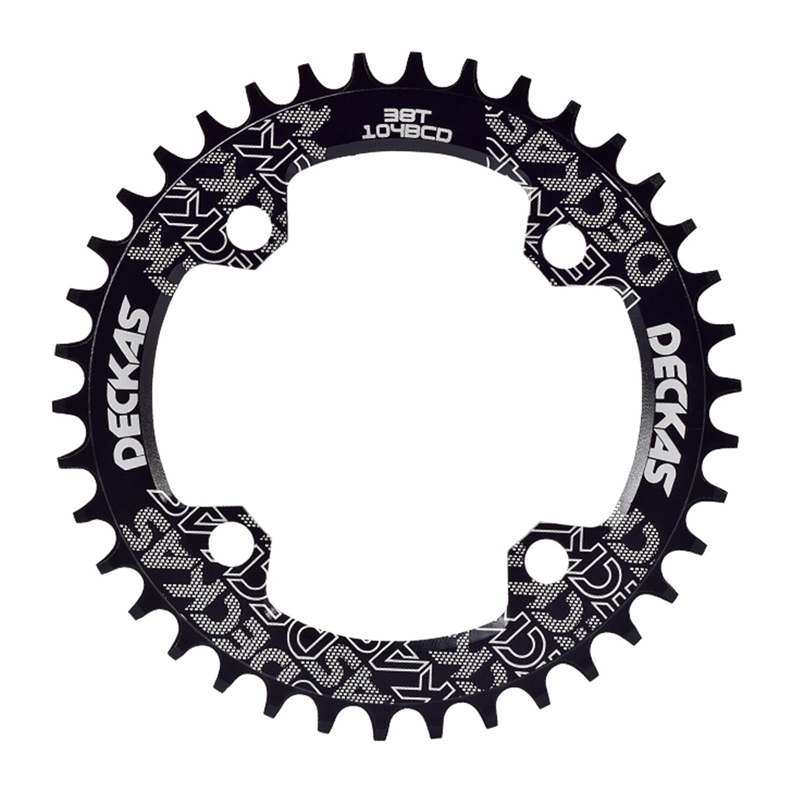 Round Narrow Wide Chainring Gear Bicycle Disc 36T 104BCD Oval Plate Crankset 104bcd Multi-color Single Speed Chainwheel: Black / Circularity