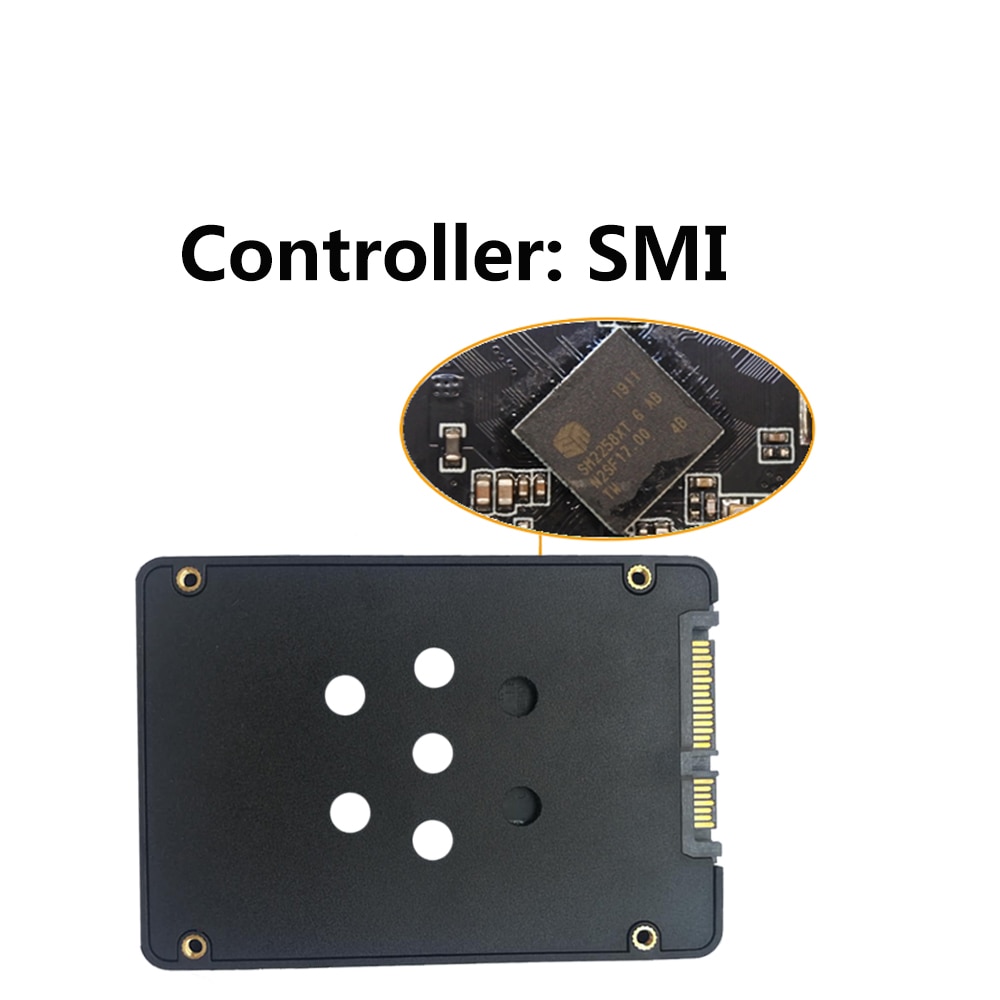 SSD facile dissipazione di calore foro-conchiglia discoteca a stato solido HDD 60G 120GB 128GB 240GB 256GB 512GB 1TB da 2.5 pollici SATA3 taccuino desktop di