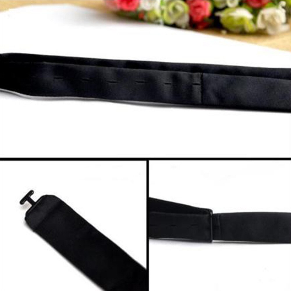 Mens Silk Satin Plain Solid Black Bow Tie Formal Wedding Bowtie Necktie Ties Gentle Italian Satin Solid Color Bow Ties