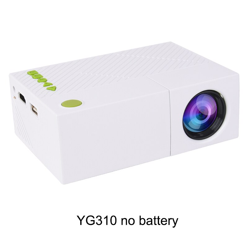 Touyinger-miniproyector LED de bolsillo para niños, dispositivo portátil de proyección yg 300, YG300, YG310, LCD, vídeo, para niños/SD/USB: YG310 no battery