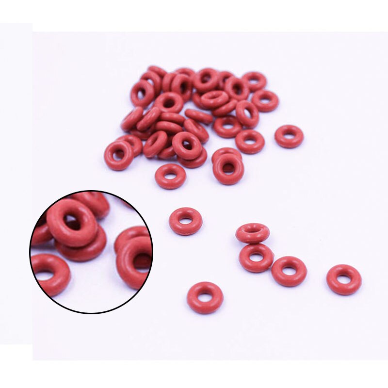10 stk / parti silikone ringe silikone / vmq o ring 1.8mm tykkelse  id1.8/2/2.24/2.5/2.8/3.15/3.55/3.75/4mm gummi o-ring tætningspakning