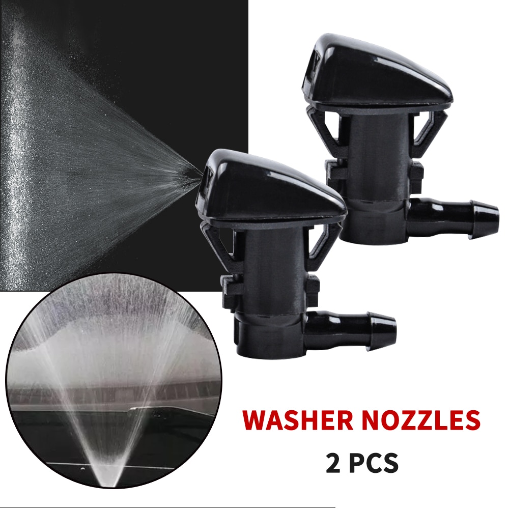 Partsworld 2PCS Front Windshield Washer Nozzles for Chevrolet Malibu/Pontiac G6/Saturn Aura OEM 15247800 Spray Jet Kit