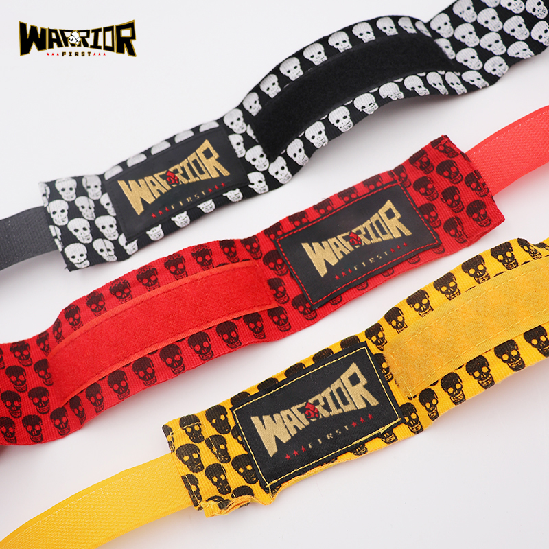 Envolturas de mano de boxeo MMA, Muay Thai, Kick Boxing, vendas de entrenamiento, correas deportivas, 3M/5M de longitud, estampado de Calavera, 1 par
