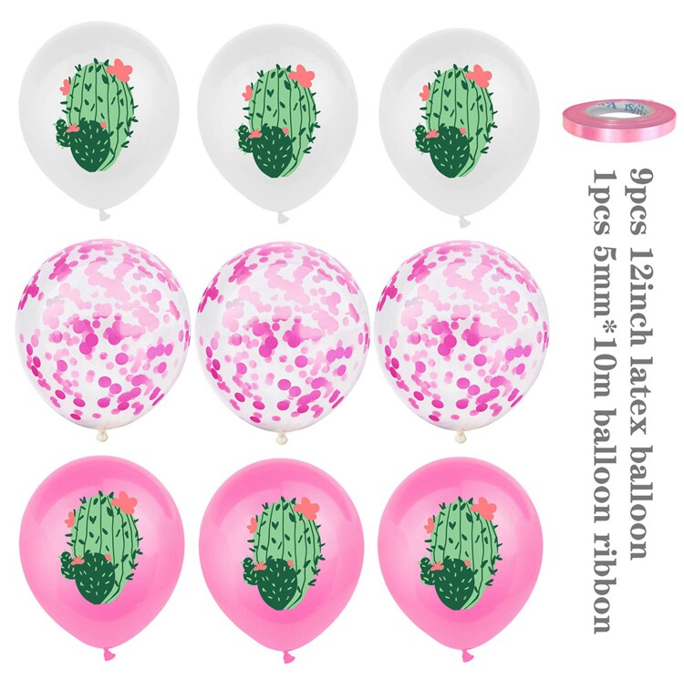 Hawaii Party Banner Balloons Aloha Happy Birthday Decorations Hawaiian Party Supplies Summer Tropical Flamingo Party Favors: 5