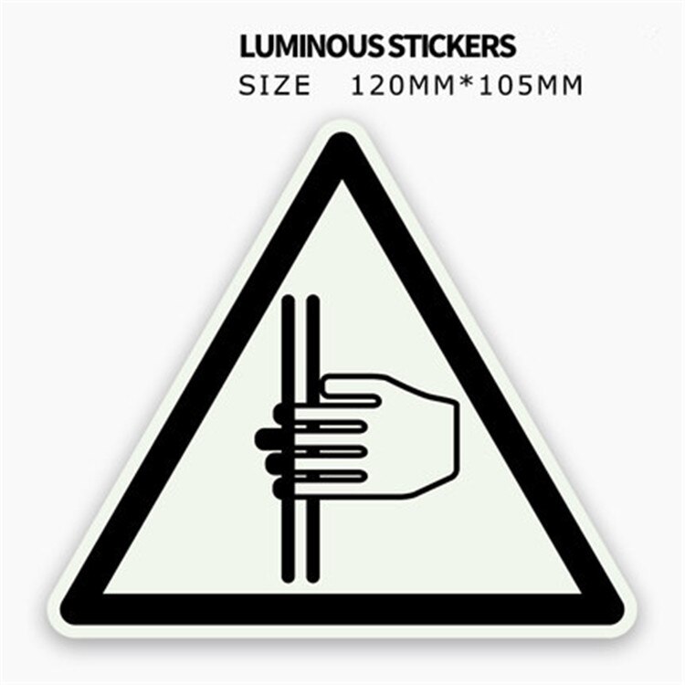 Glow in Dark Luminous Stickers Exit Direction Safety Warning Reflective Tapes for Shopping Mall Supermarket Elevator Cinema KTV: BewareoftheHand