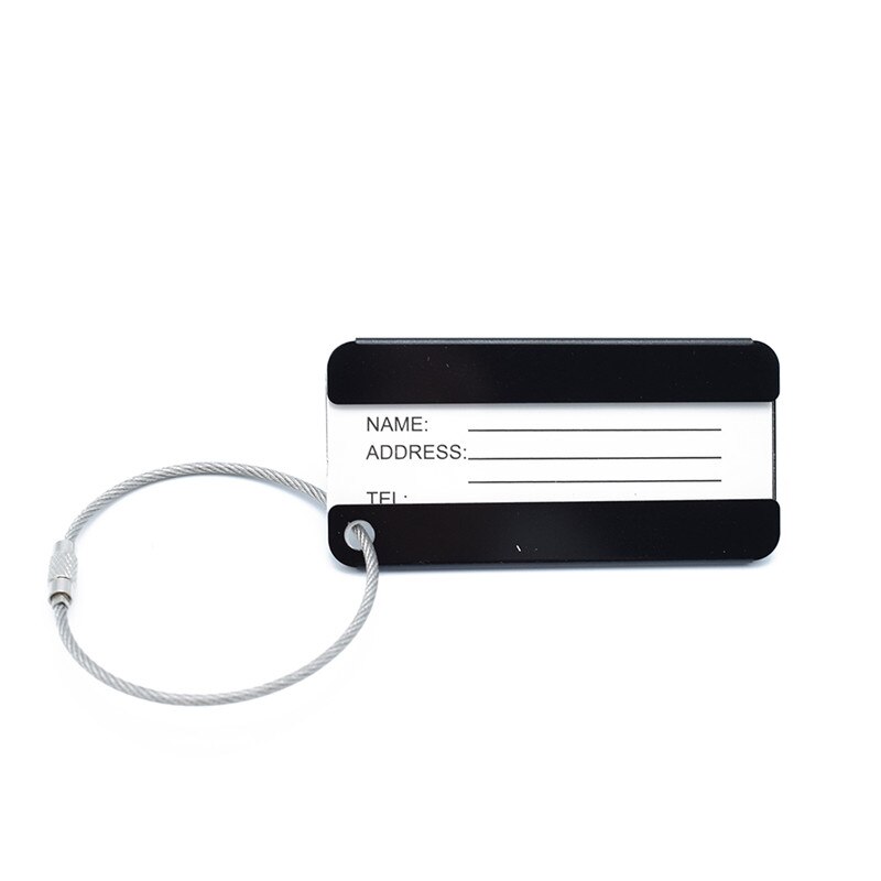 Aluminium Legering Bagage Tags Koffer Label Naam Adres Id Tas Bagagelabel Reizen Accessoires