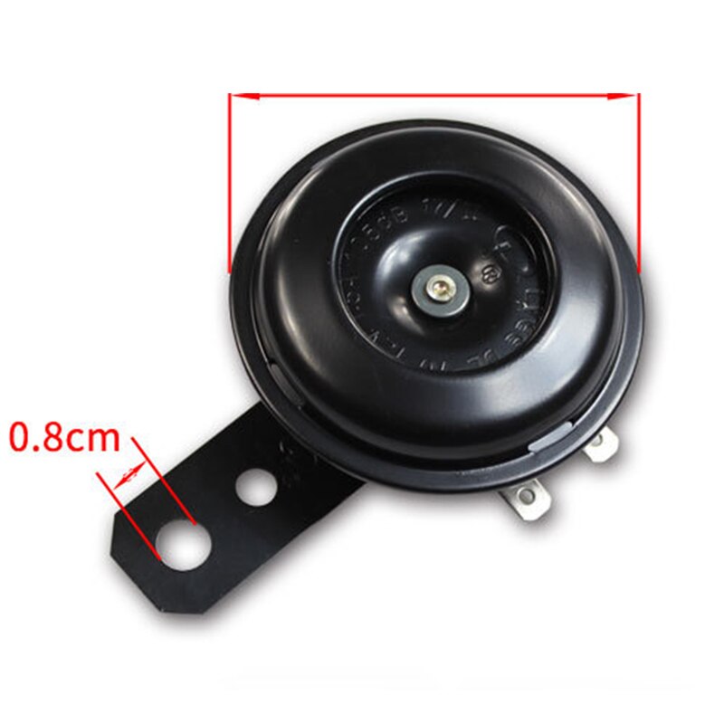 Trompette électrique étanche pour bicyclette 12V | Bobines en cuivre pur de 12V, cloche de Scooter en fer général pour moto