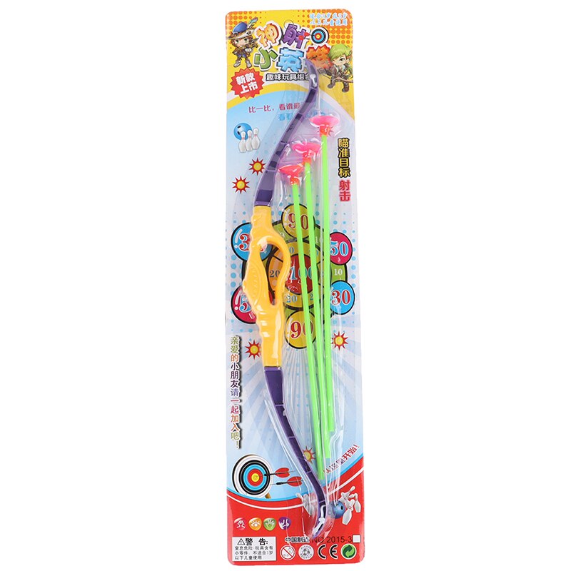 Kids Shooting Outdoor Sports Toy Bow Arrow Set Plastic Toys for Children Outdoor Funny Toys With Sucker Set Toy