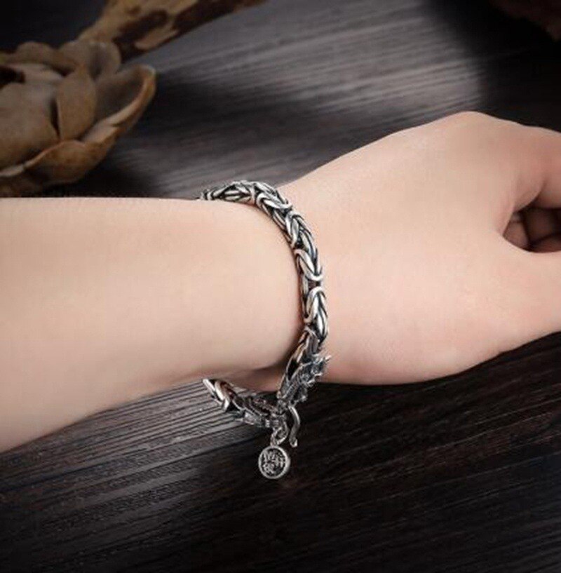 Legierung Punk Drachen Armband für Männer Vintage Schwerer Armreifen Armbänder Schmuck