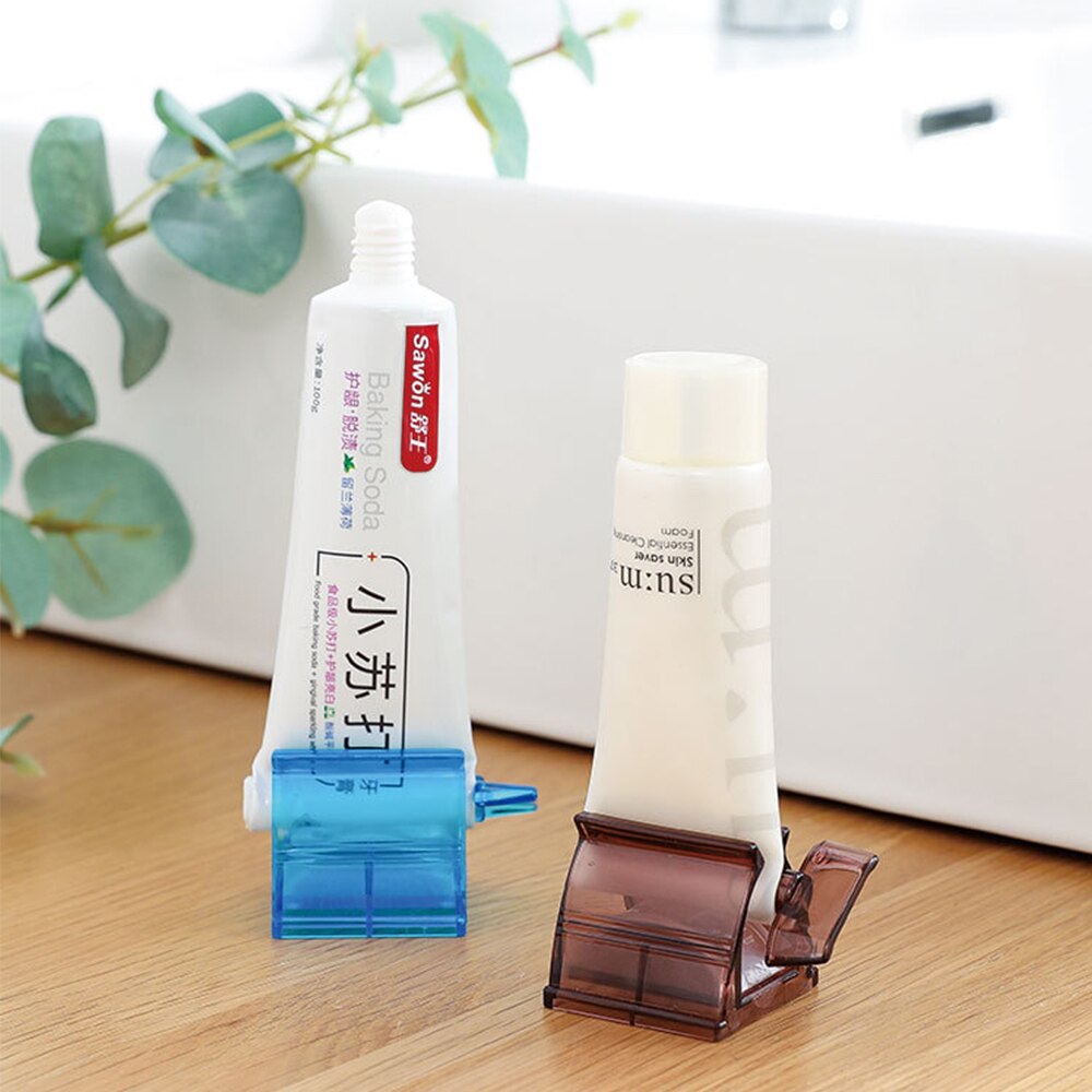 Multifunction Toothpaste Tube Squeezer Rolling Toothpaste Easy Portable Plastic Dispenser Bathroom Accessories Sets
