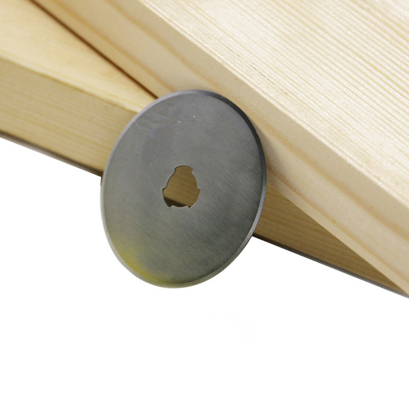 45MM Rotating wheel cloth knife leather knife paper knife round wallpaper knife hob dotted curve wavy line utility knife Cutter: 45mm Round Blade