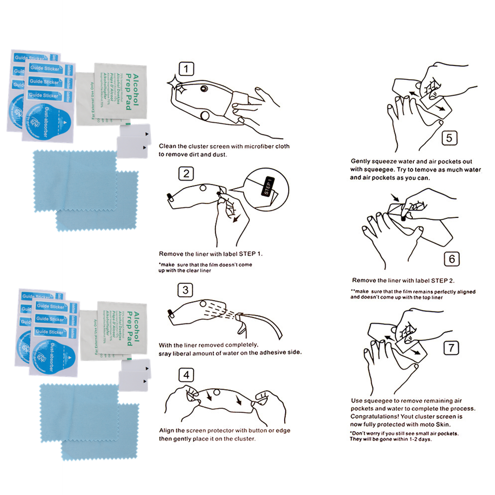 Película de instrumento de protección para tablero de pantalla de grupo de arañazos de motocicleta para Honda CB1000R