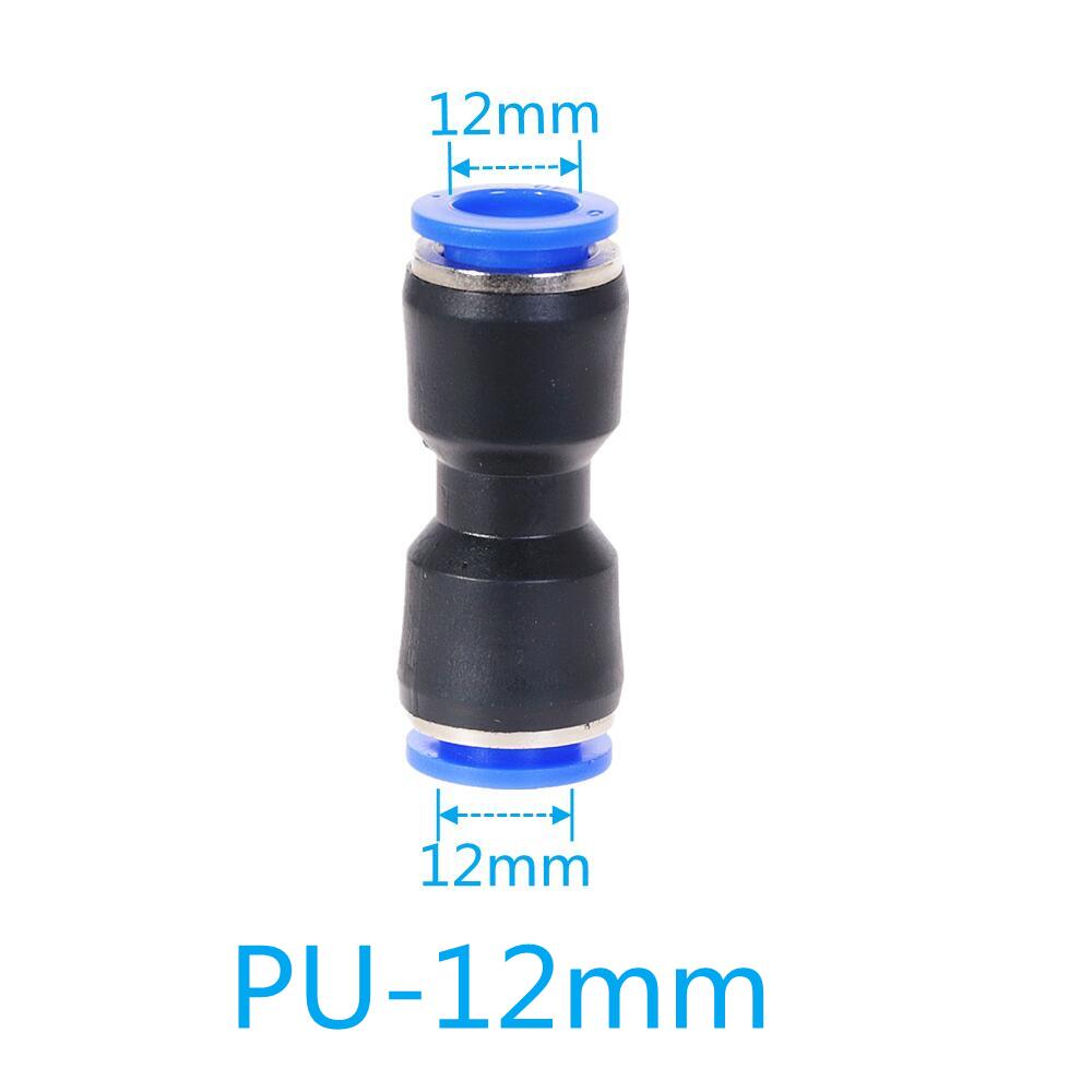 Pneumatische Fitting PU MOPS Serie 6mm 8mm bis 10mm 12mm Schlauch Anschluss Air Wasser Rohr Push-in Schlauch Schnell Couping: PU-12mm