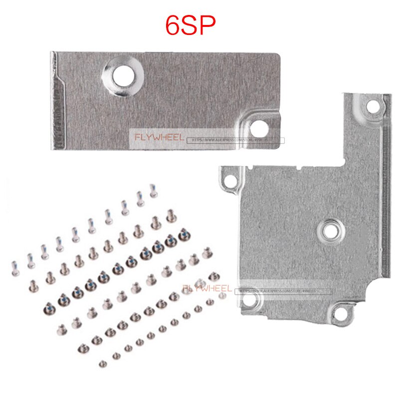 1set For iPhone 5 5S 6 6S 7 8 Plus LCD Display Metal Bracket Cover +Battery Spacer Metal Plate Holder With All Set Screws