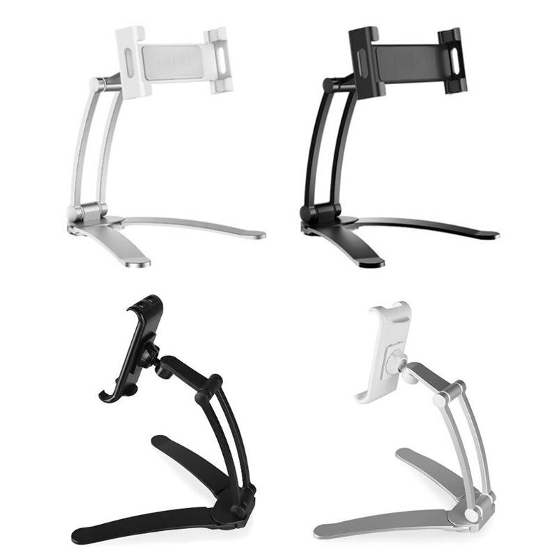 Wall Desk Tablet Stand Kitchen Tablet Mount Aluminum Alloy Smartphones Holders Lazy Bracket