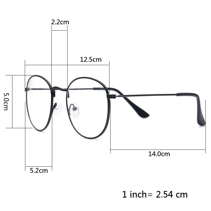 Brand Classic Gold Frame Clear Frame Glasses Women Men Spectacle Frame Clear Lens Optical Glass Lunette