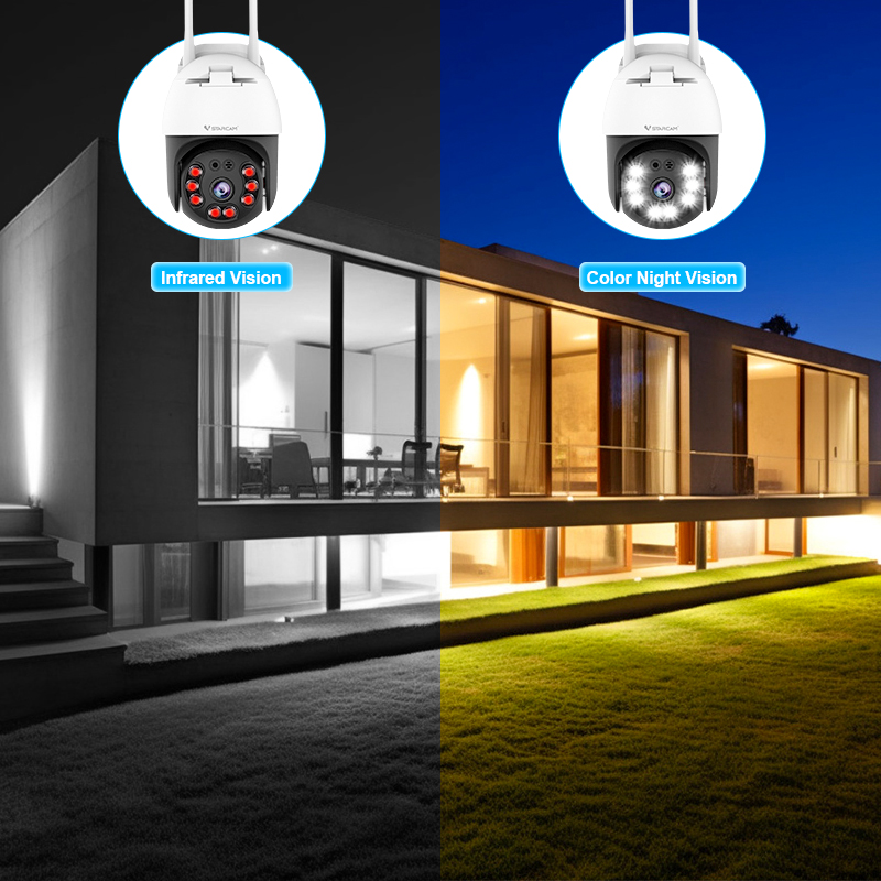 Vstarcam 1080p ptz wifi ip kamera 3mp outdoor farbe nachtsicht ai mensch erkennen drahtlose kamera p2p audio cctv überwachungs kamera