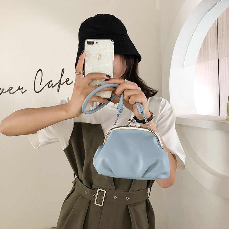 Shell Vorm Pu Lederen Crossbody Tassen Voor Vrouwen Portemonnees En Handtassen Mode Eenvoudige Schoudertas Dames Cross Body Bag Mini pouch