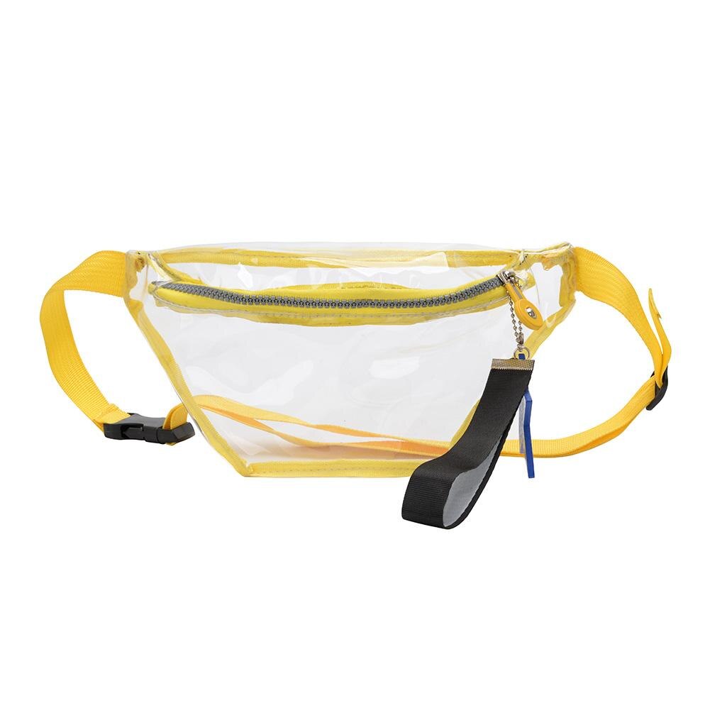 Frauen Klar PVC Transparent Fanny Pack Neue Taille Tasche Mädchen Crossbody PVC Schulter Taschen Messenger Taschen Bolsa Femenina: Type A Yellow