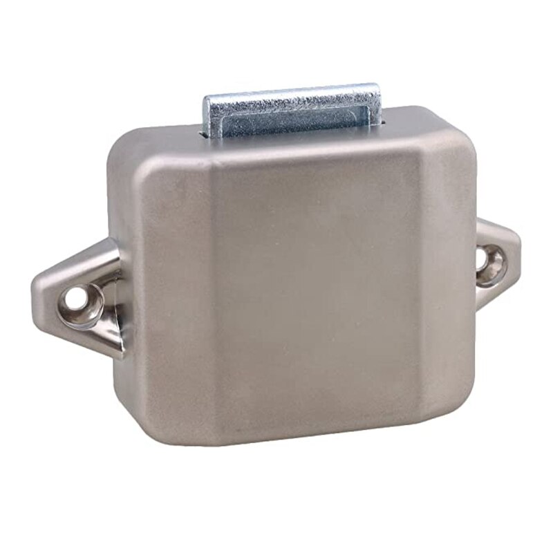 Shgo  -5 stk 26mm åbningshul perle nikkel nøglefri trykknap skab låseknop til autocamper campingvogn skab skabsdør