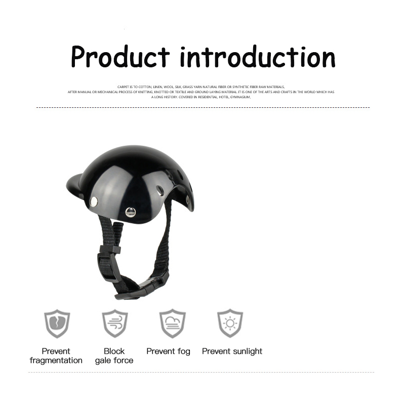 Huisdier Veiligheid Pak Motorfiets Hond Helm Uv-bescherming Doggy Zonnebril Cool Pet Hoed Veiligheidshelm Plastic Riding Cap