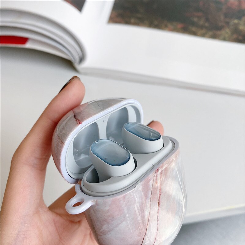 Marmurkowy futerał ochronny do Xiaomi Redmi Airdots 3 Pro / Buds 3 Pro bezprzewodowy zestaw słuchawkowy Bluetooth Earpod Cover luksusowy, odporny na wstrząsy