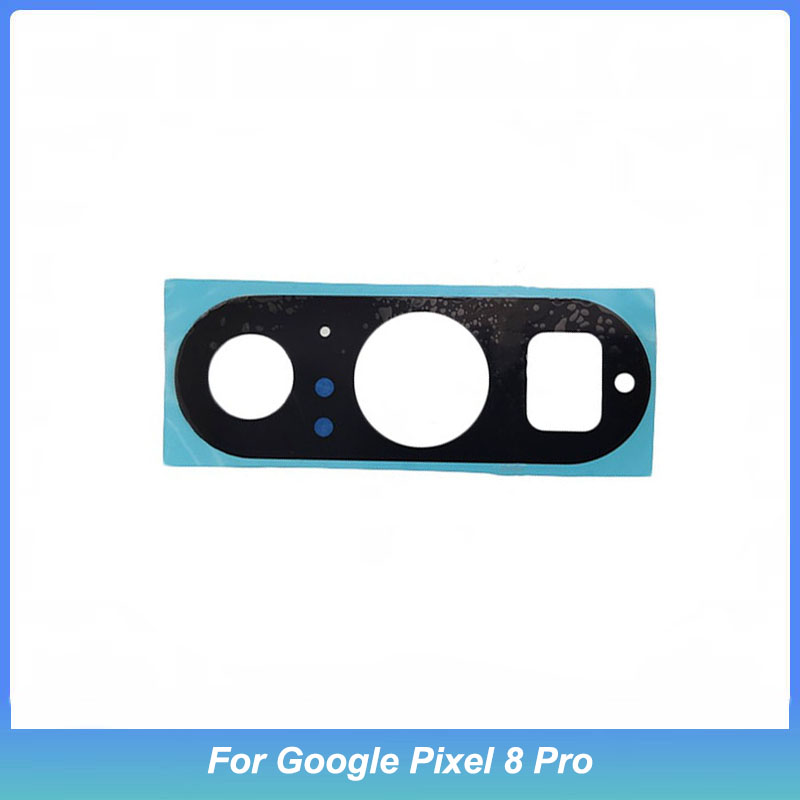 Neues hinteres Kameralinsenglas für Google Pixel 8 Profi Kameraglaslinse mit Aufkleber zum Austausch