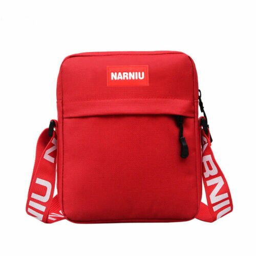 1PC Casual Men's Women Shoulder Bag Messenger Crossbody Sport Travel Hiking Satchel: Red