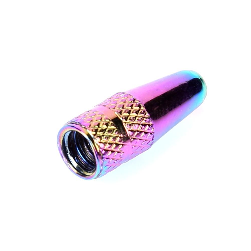 5Pcs Rainbow Kleur Fiets Presta Ventiel Cap Fiets Aluminium Hoge Druk Voor Presta Kleppen Metal Dust Covers